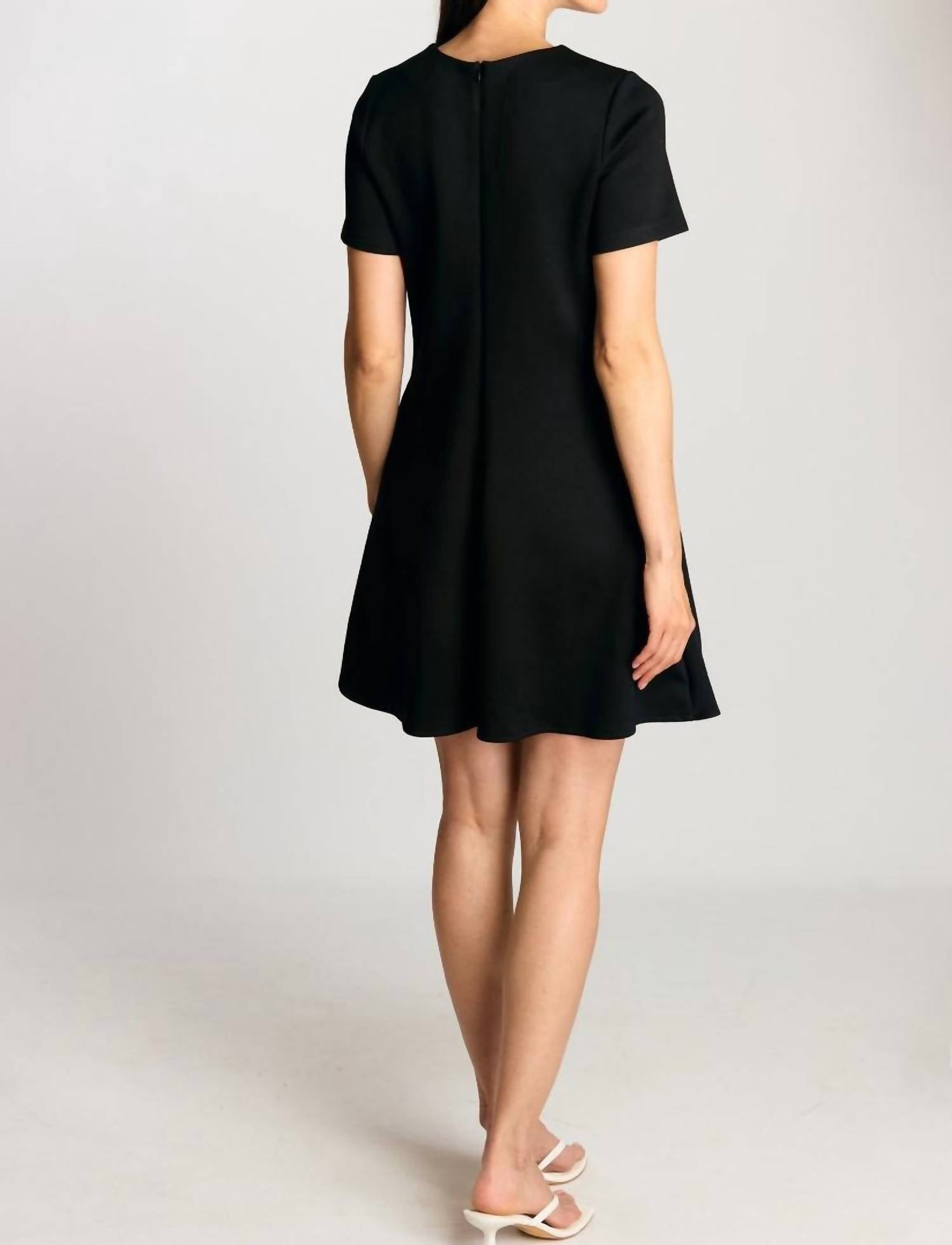 P.Cill - Butter Modal Short Sleeve Tailored Mini Dress