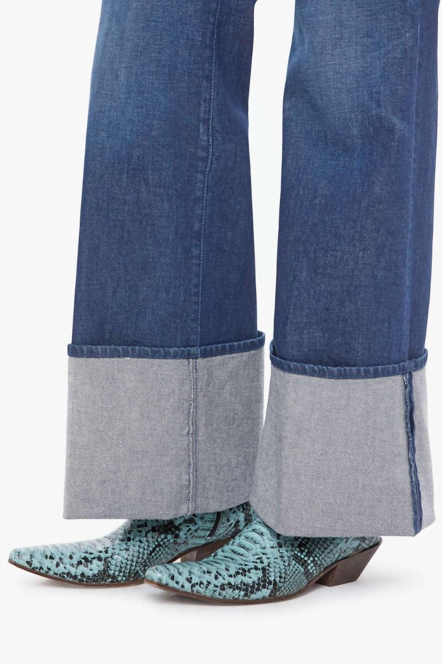 Mother - Lil Hustler Roller Sneak Cuff Jeans