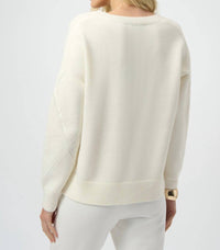 Joseph Ribkoff - Sweater Knit Pullover With Sequins