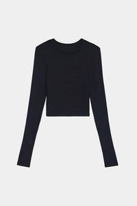Splits59 - Louise Rib Long Sleeve Crop Top