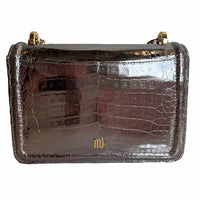 Maria Oliver - Women's Chloe Metallic Croc Crossbody Bag