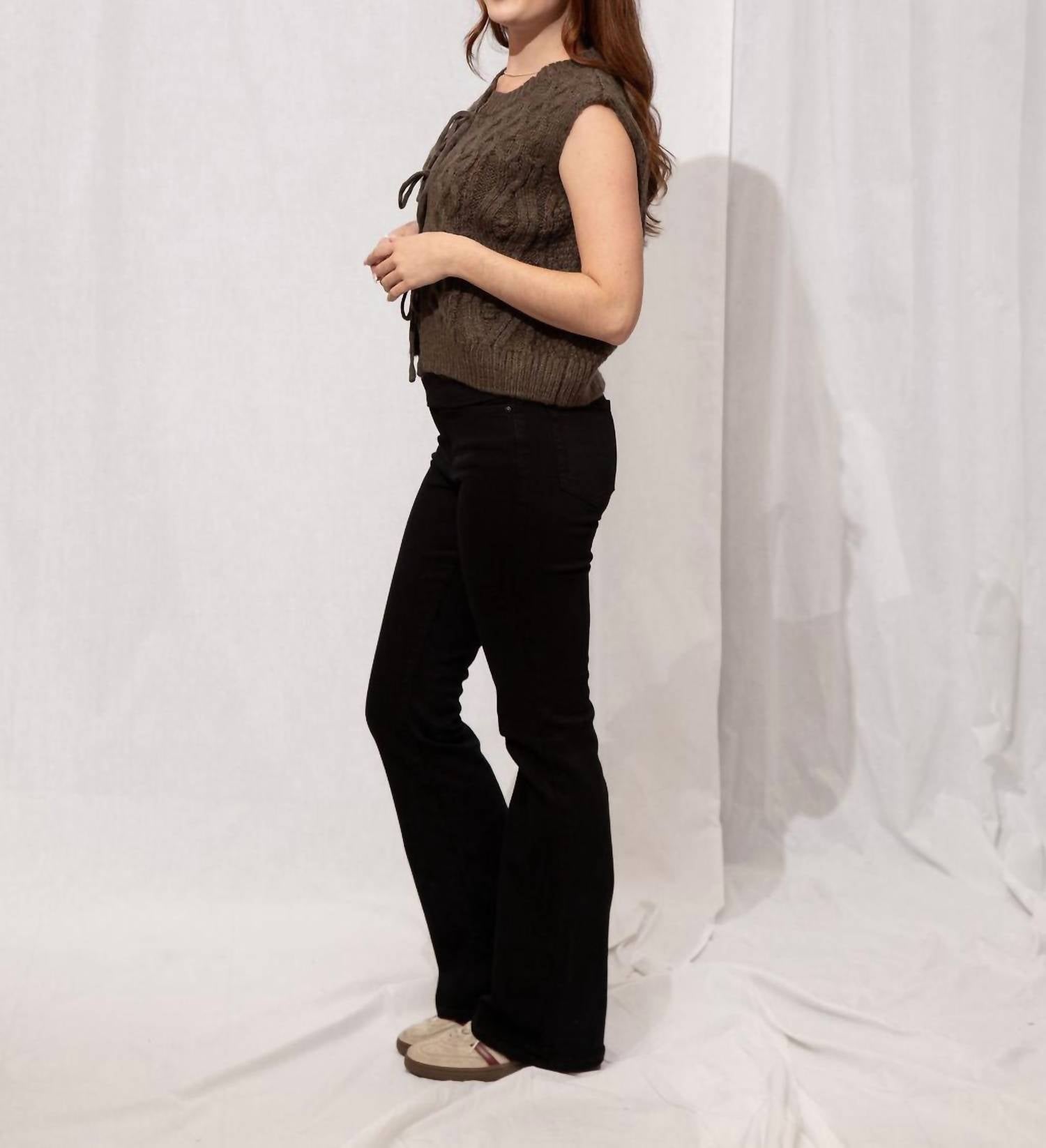 Just Black Denim - High Rise Boot Leg Pants