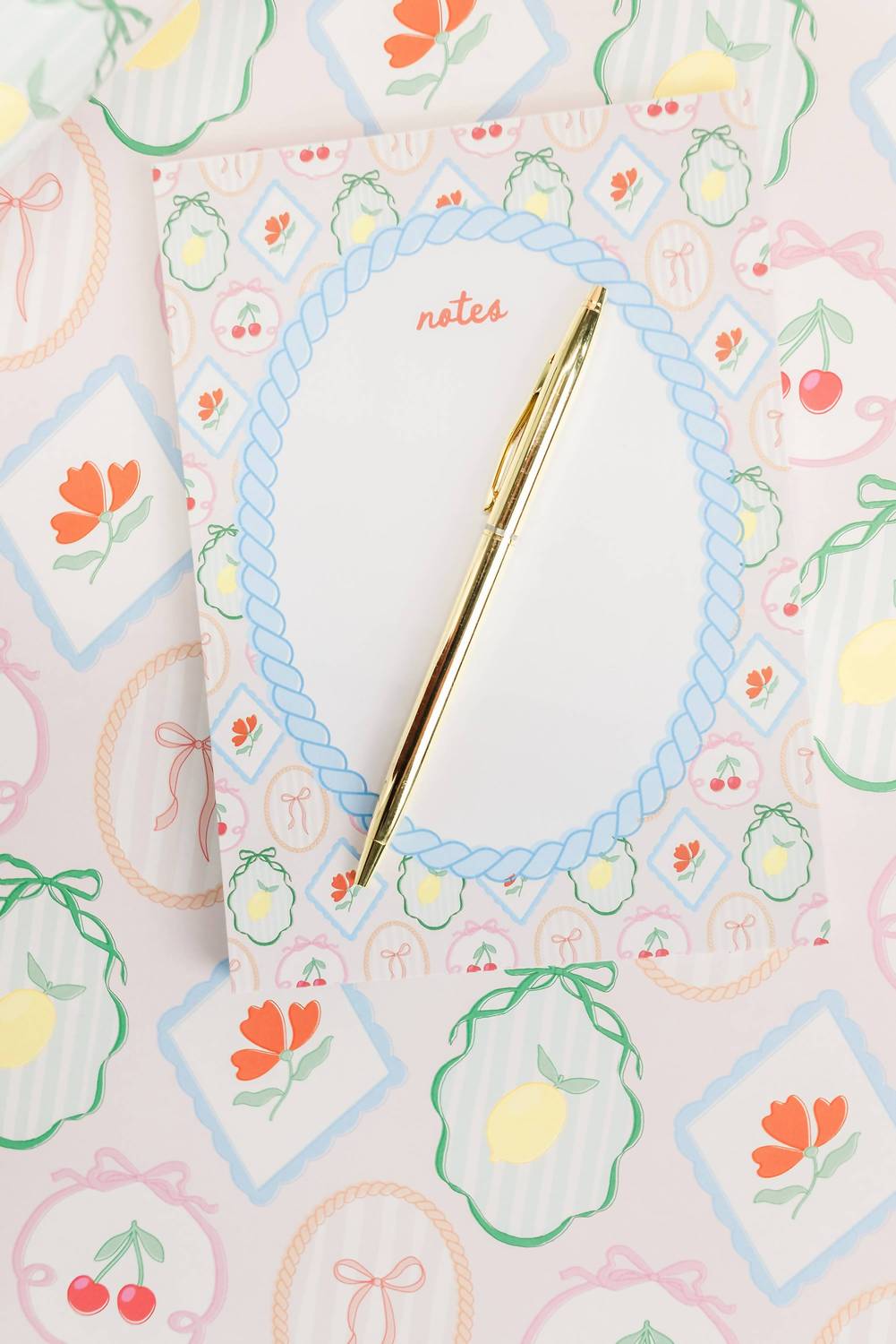 Rock Paper Scissors - Fruit Patchwork Notepad