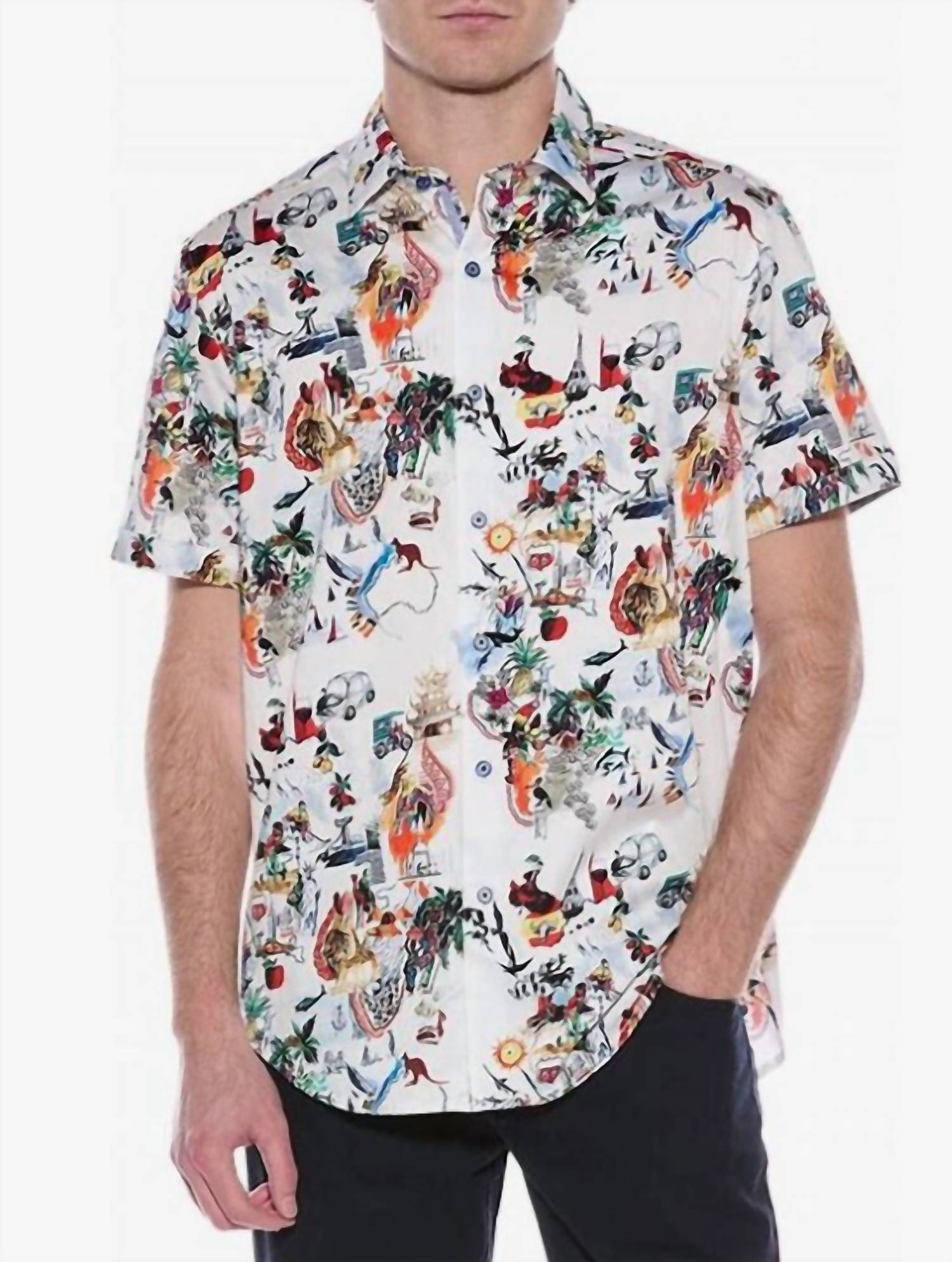 Robert Graham - Trippin Graphic Cotton-Blend Shirt