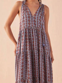 OMIKA Emery Maxi Dress in omari hibiscus - women's dress - alternate view