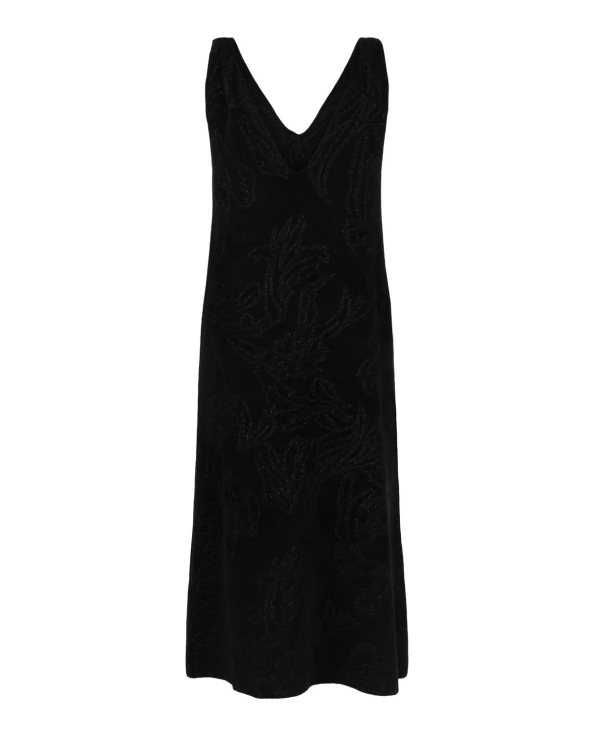Salvatore Ferragamo - Women's Floral Fil Coupé Midi Dress