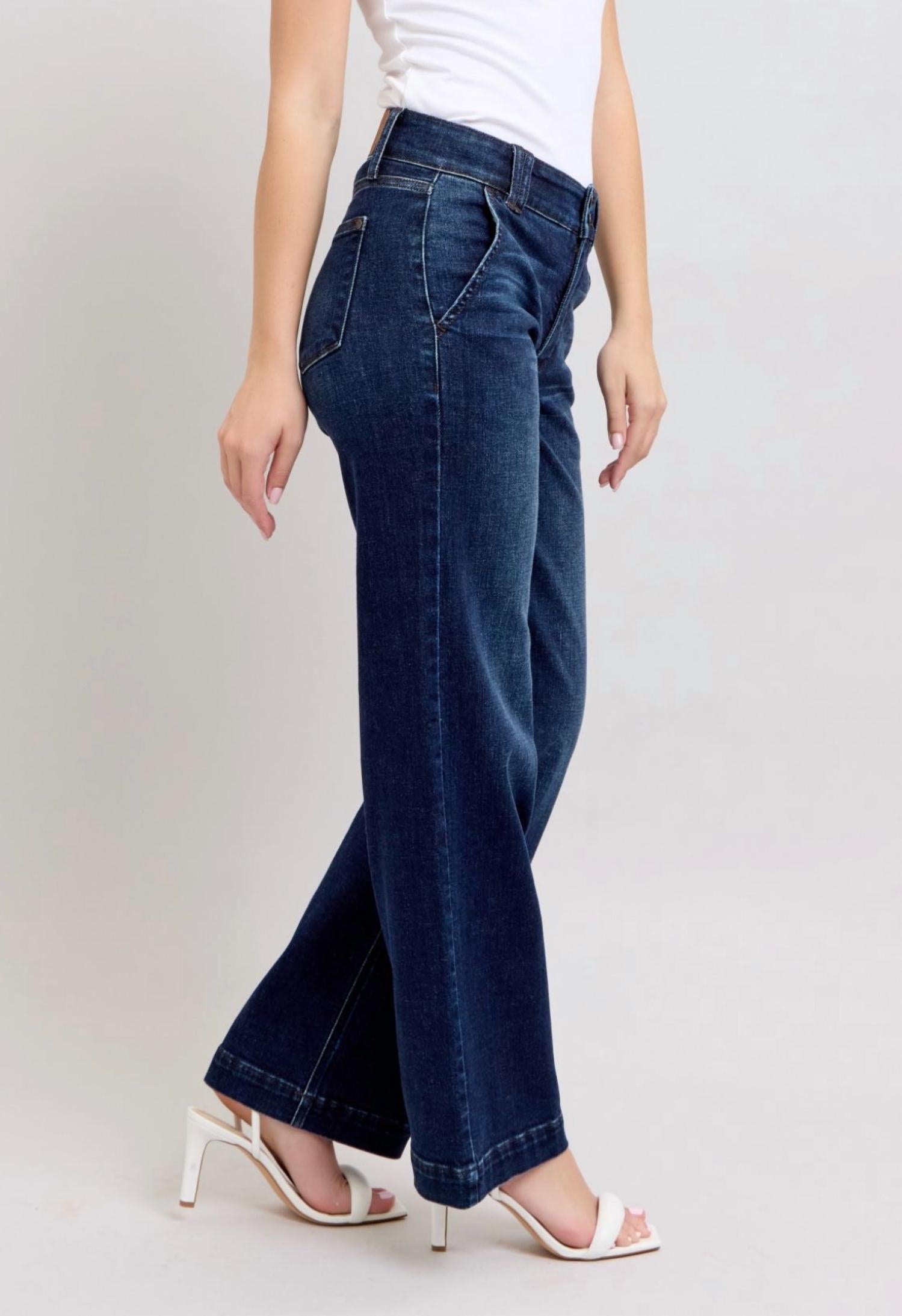 Judy Blue - High Waist Wide Leg Jeans