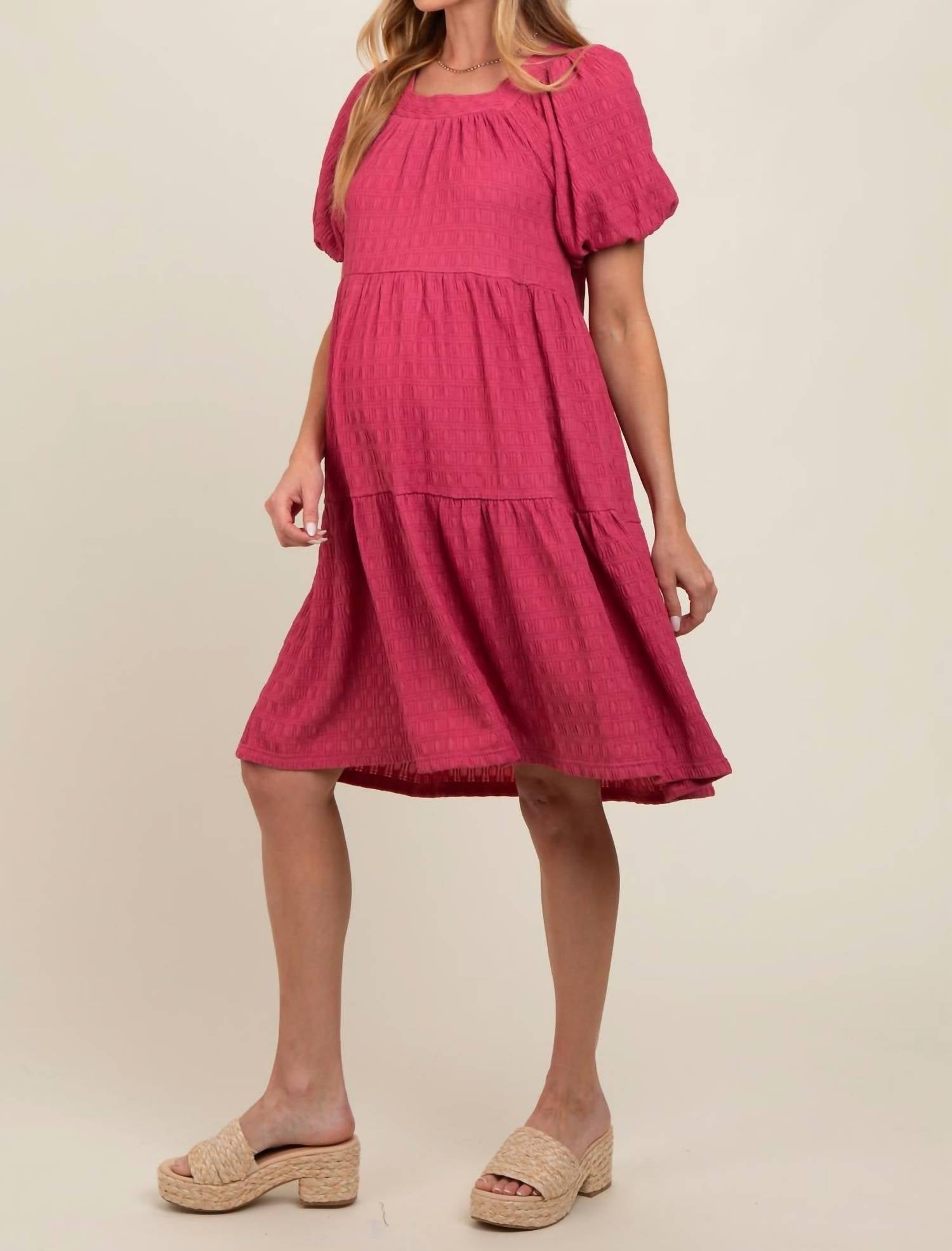 Polagram Maribelle Dress in pink - women's dress - alternate view