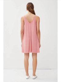Be Cool - Ribbed V-neck Knit Mini Dress