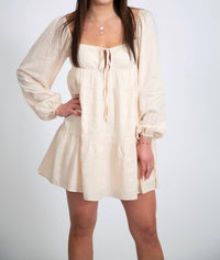 In The Beginning - Boho Tiered Mini Dress