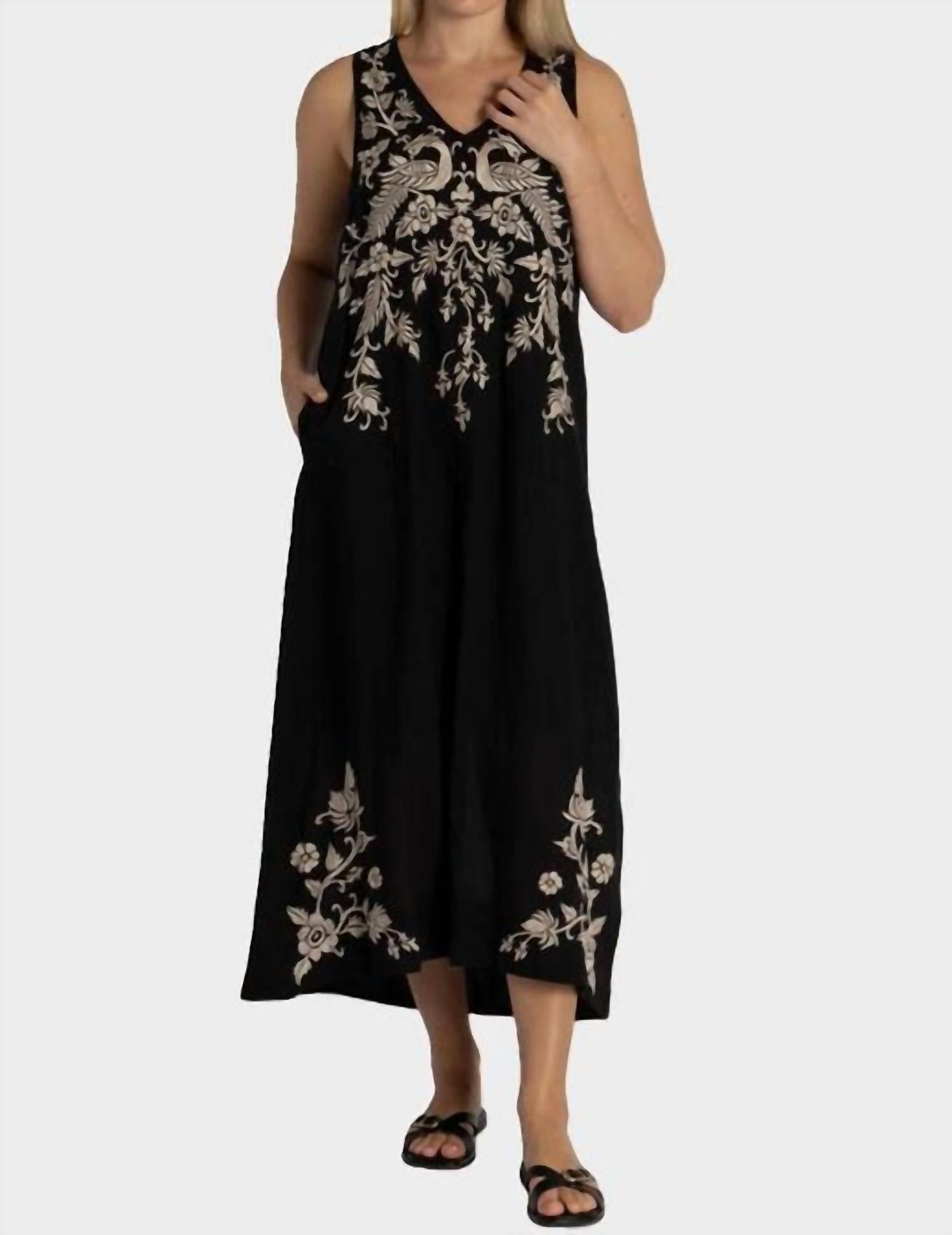Johnny Was - LINEN TANK DRESS (SLIP) KAMALA