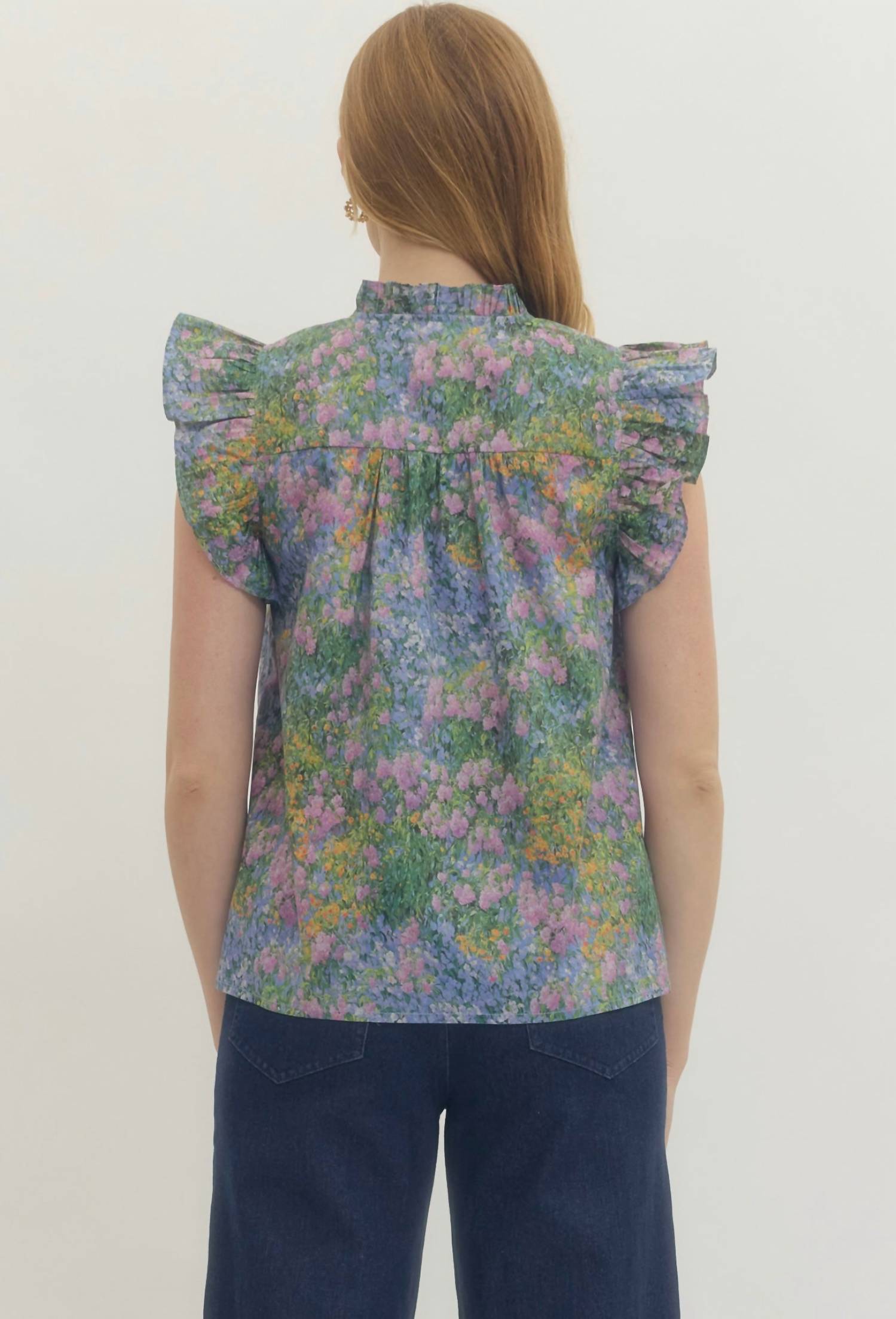 Entro - Painted Florals Top