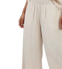 Naked Zebra - Smocked Waist Wide Leg Pant