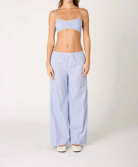 Nia - Stripe Bralette And Pant Set