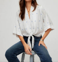 Fifteen Twenty - Bernice Tie-Front Blouse