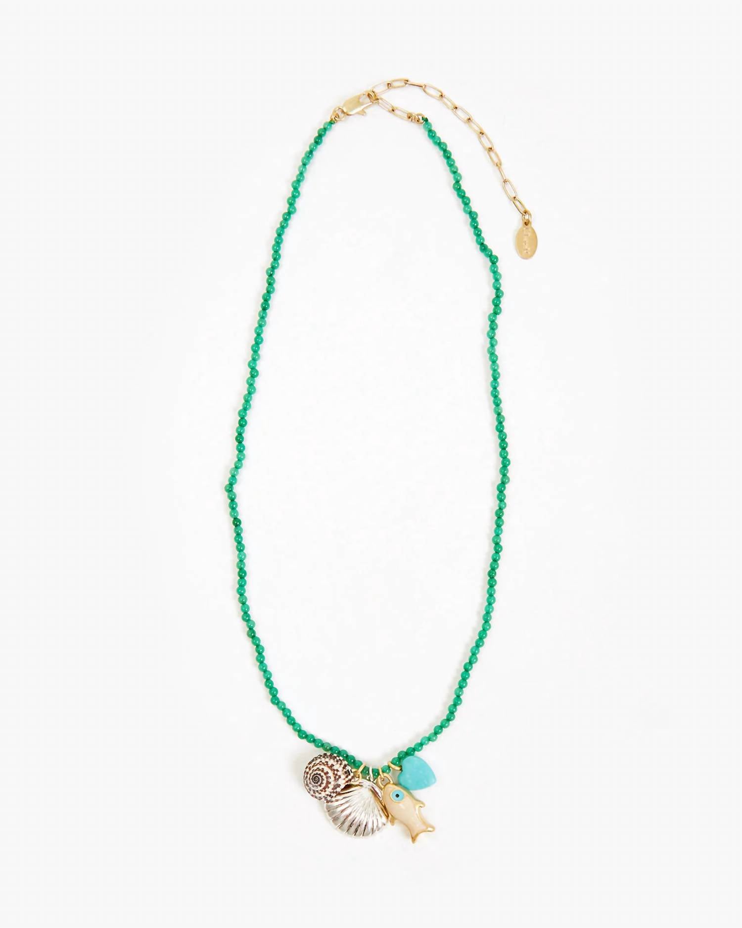 Clare V. - Women's Beaded Charm Necklace