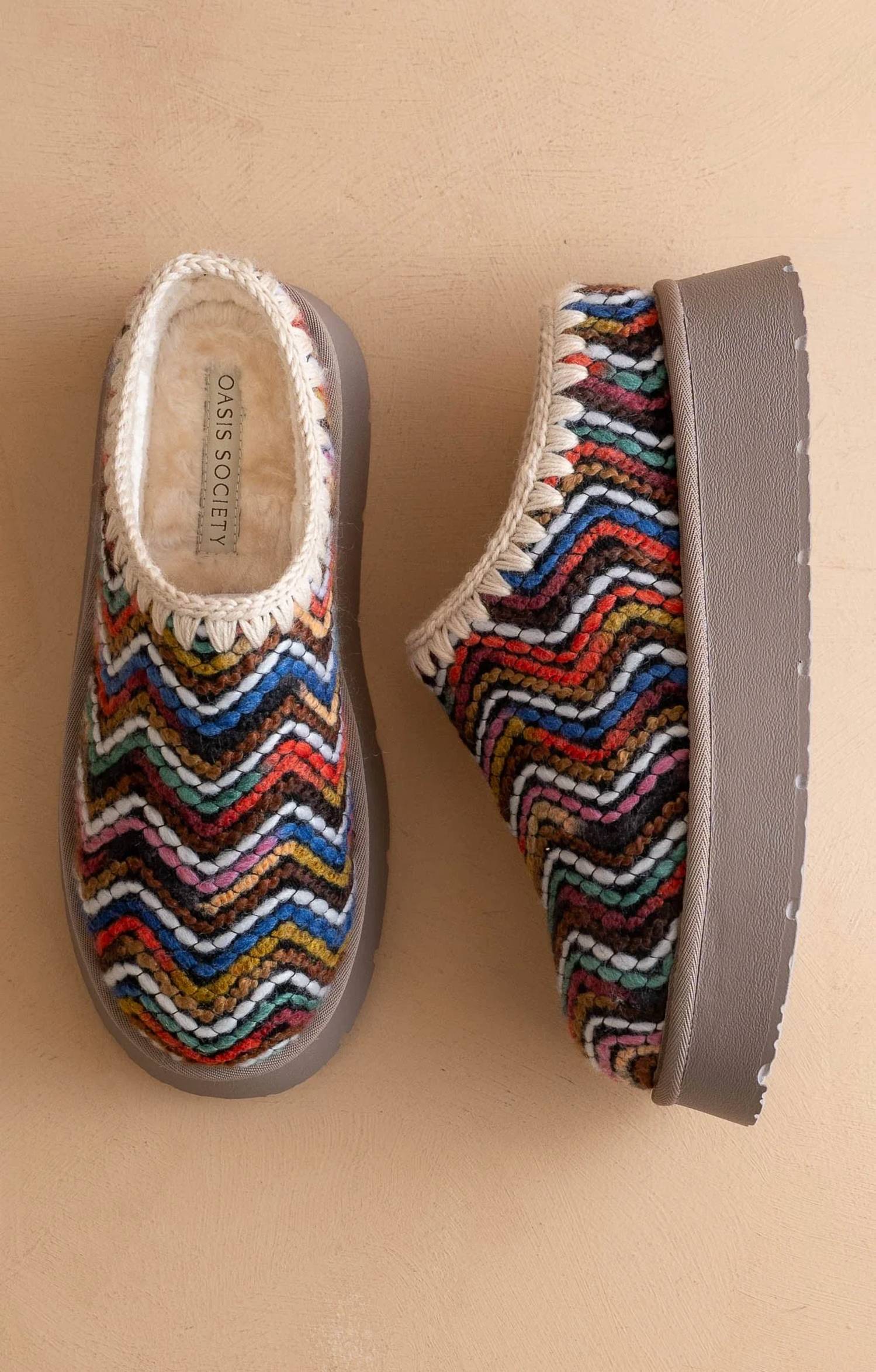 Oasis Society - Women's Brandi Platform Cozy Mule Slippers
