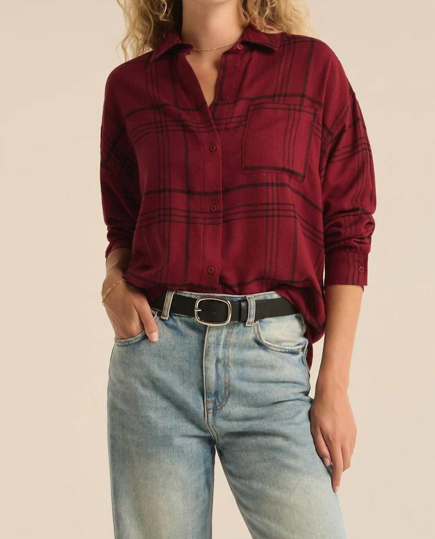 Z Supply - River Plaid Button Up Shirt