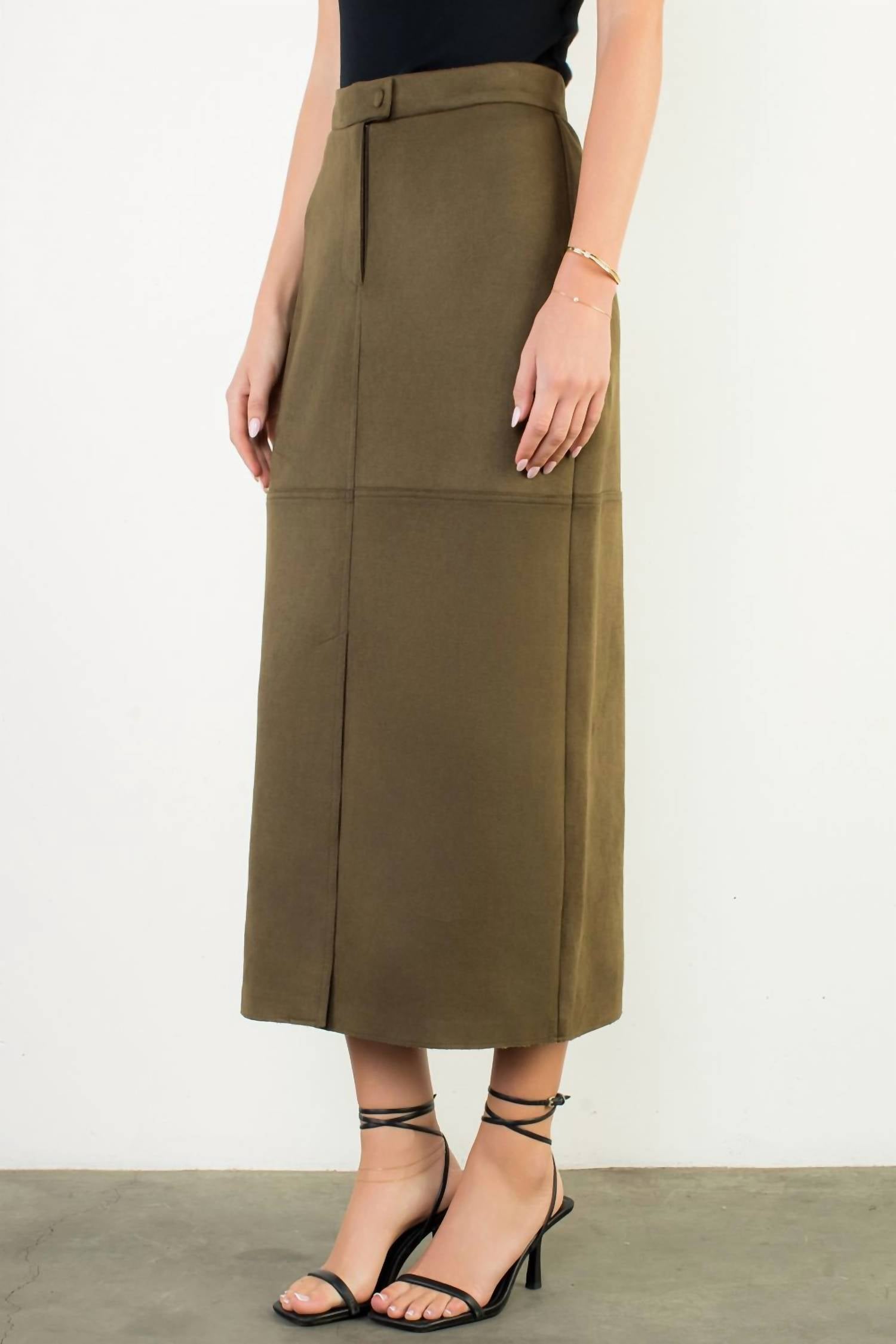 Thml - Suede Long Skirt