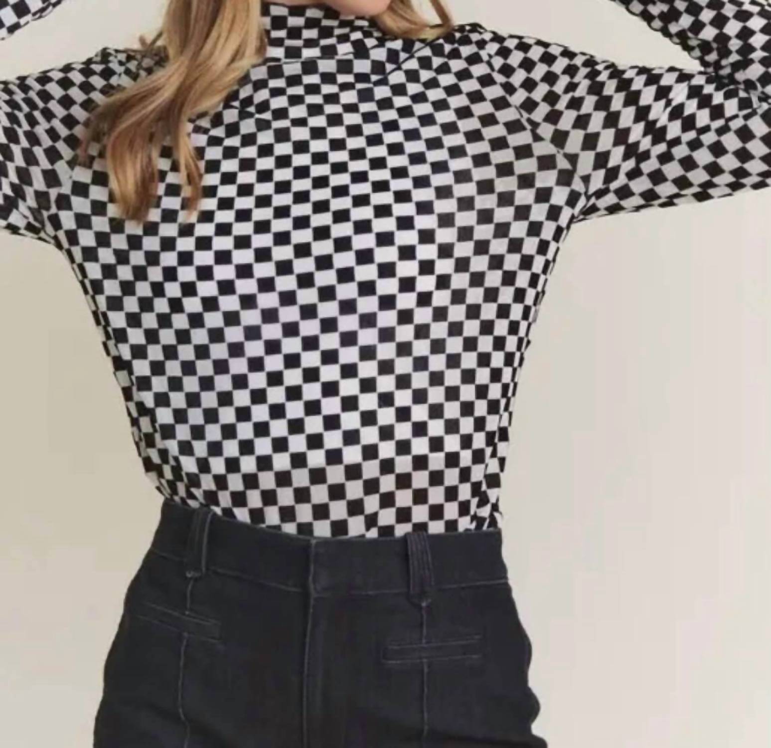 Jade By Jane - Lillian Checkered Top