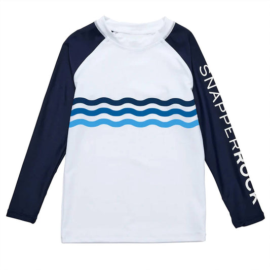 Snapper Rock - Boys Wave Stripe Long Sleeve Rash Top