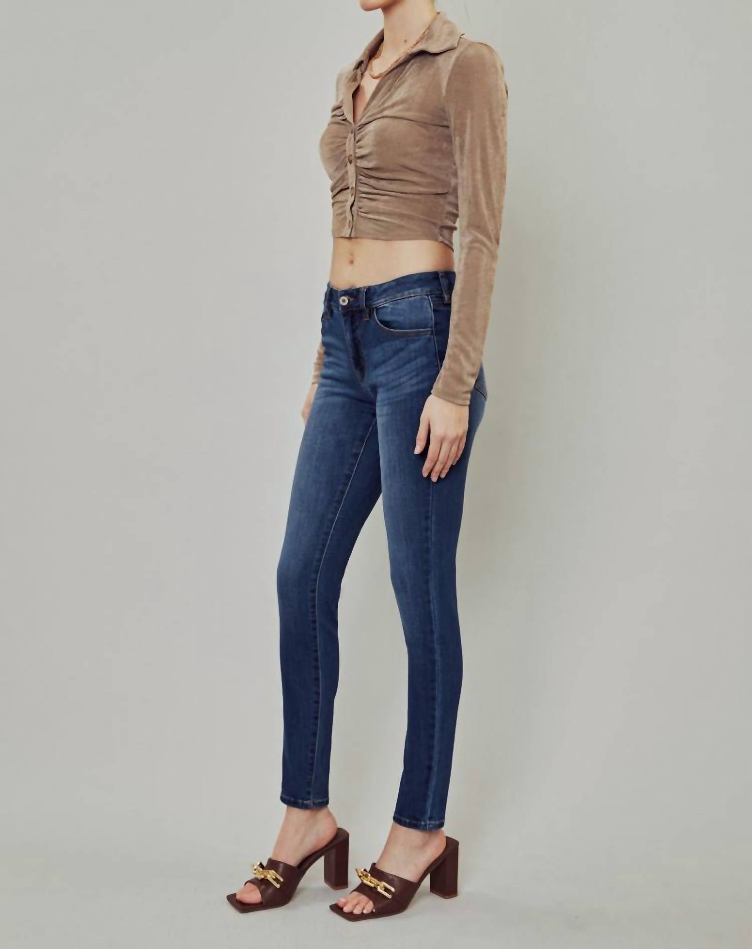 Kancan - Mid Rise Super Skinny Jeans