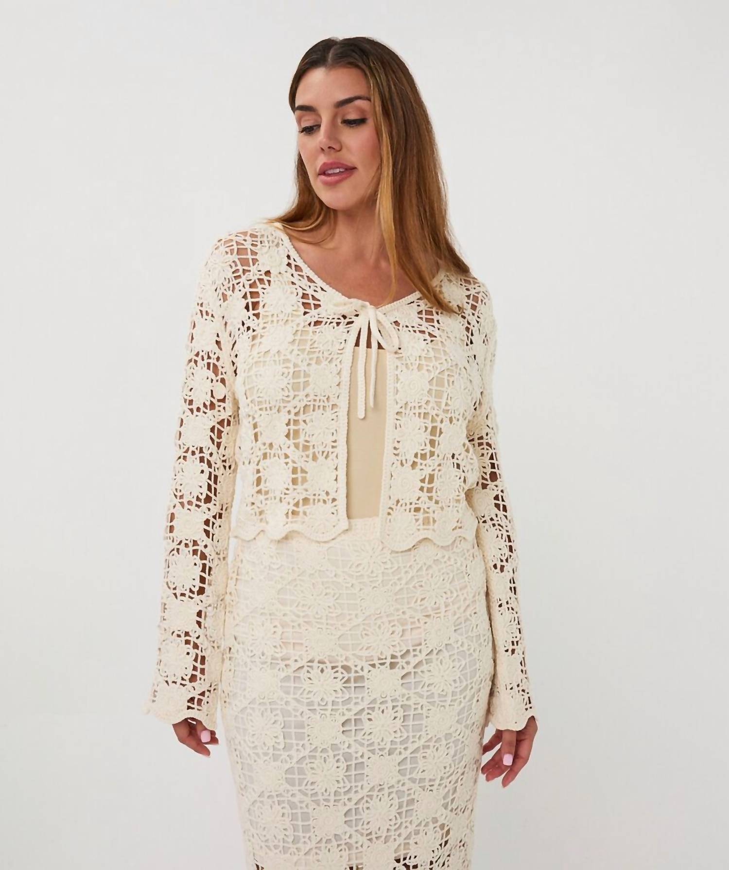 Esqualo - Tape Yarn Cardigan