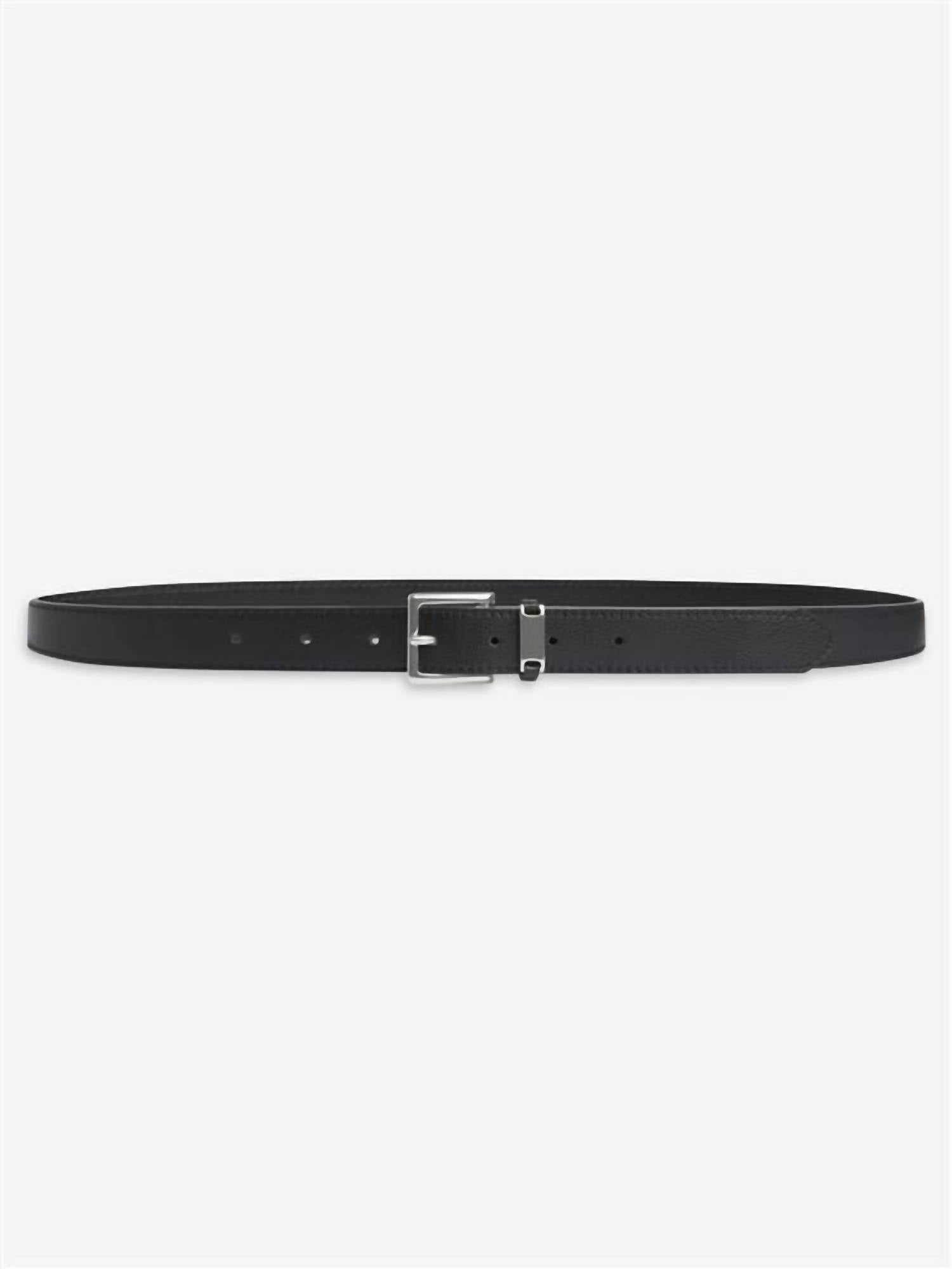 FRAME Women's The Square Buckle Belt in black - women's accessory