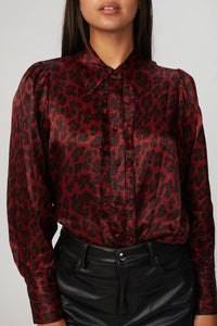 LEOPARD BUTTON DOWN