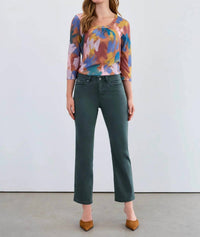 FDJ Olivia Boot Ankle Pant in spruce - women's pants - alternate view