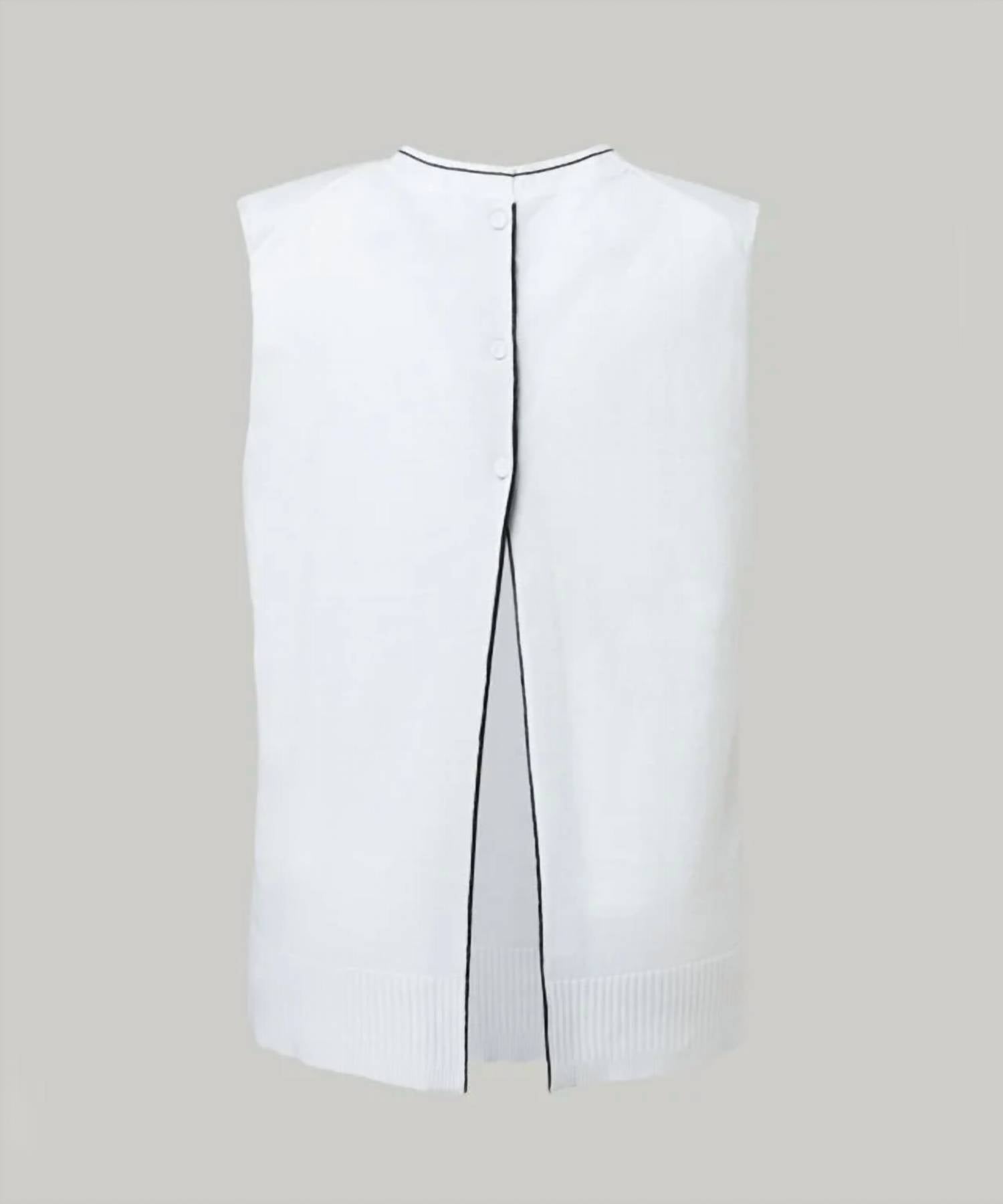 Anel - Golf Paris Backslit Knit Vest Top