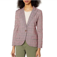 Bb Dakota - Just Checking In Rouge Plaid Blazer