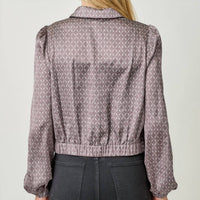 Mystree - Pacey Geo Print Scarf Blouse