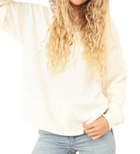 Very J - Oversized Seam Detailed Drop Shoulder Hooded Sweater