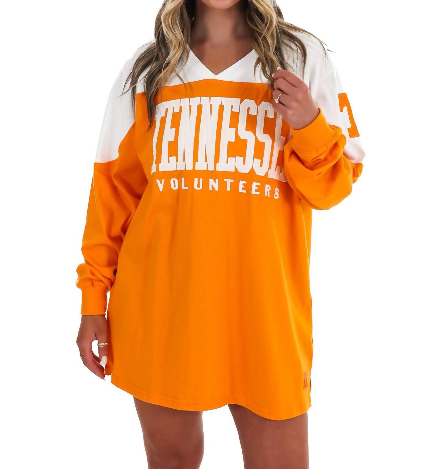 Pressbox - Tennessee Victory V-Neck Oversized Pullover