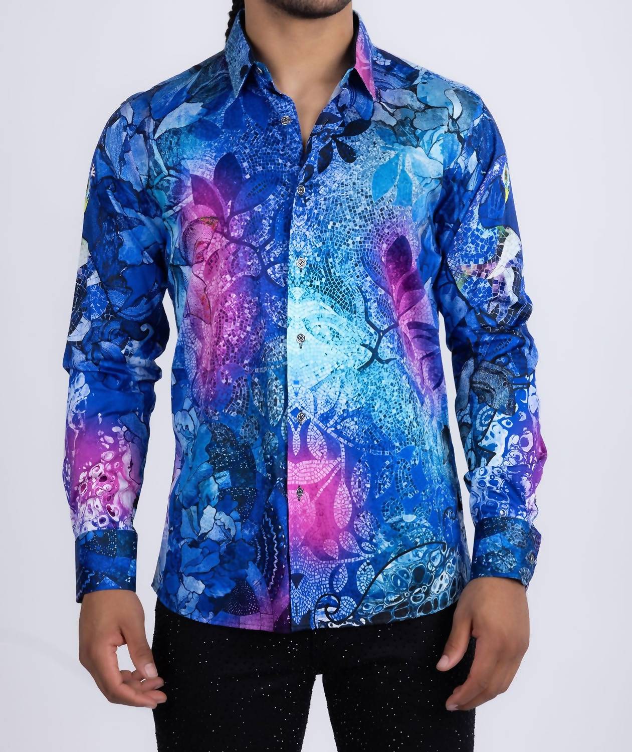Barabas - Roma Peacock Long Sleeve Shirt