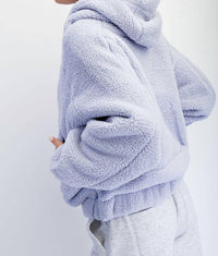 Rae Mode - Sherpa Quarter Zip Hoodie