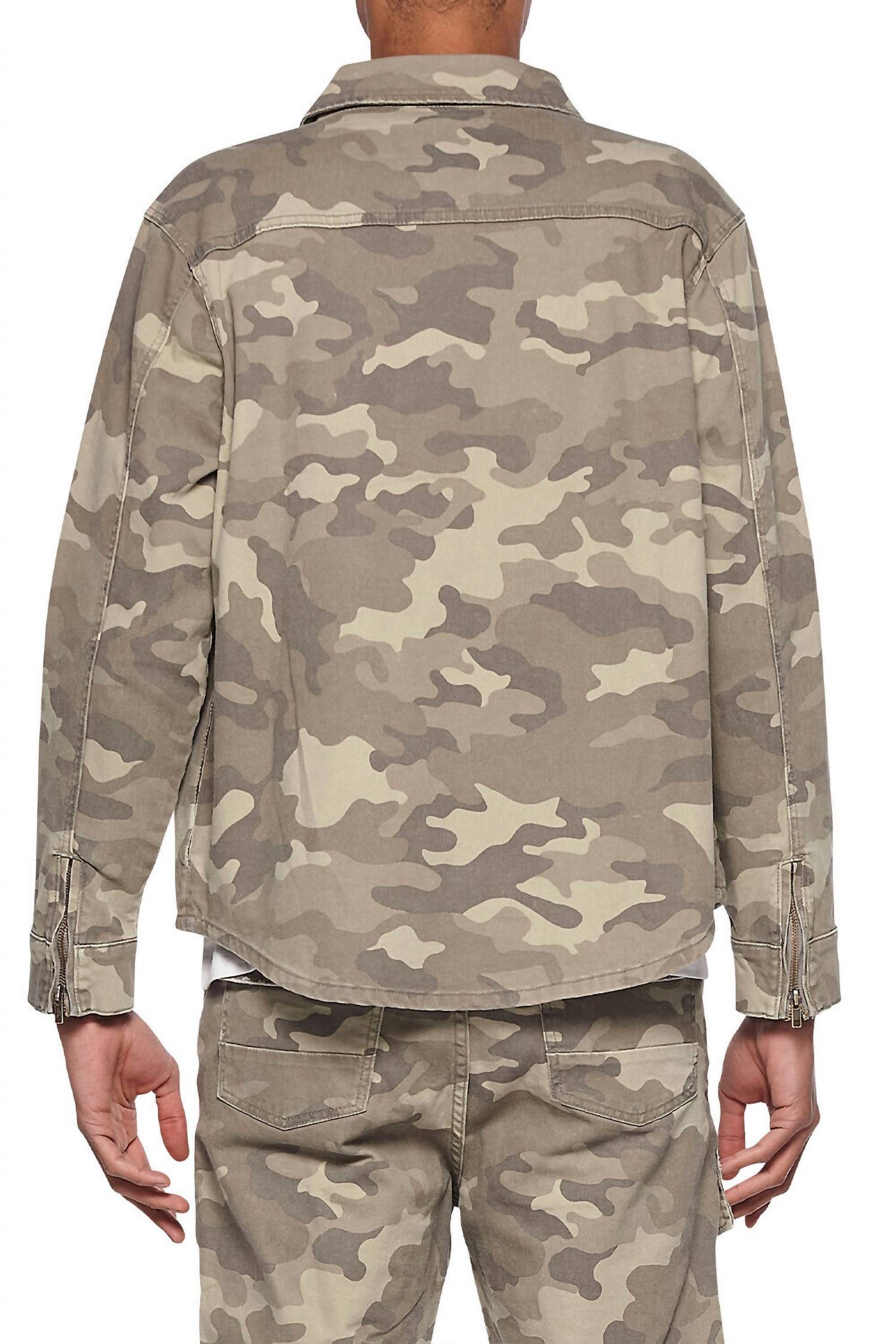 Woven Camo Jacket