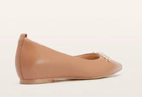FRANKIE4 Women's London Leather Ballet Flats in tan - women's flats - alternate view