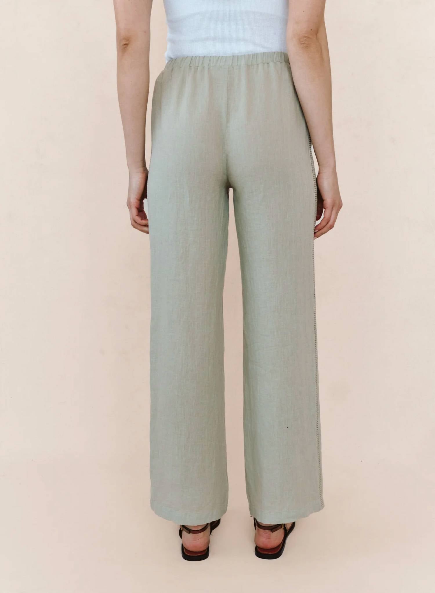 Bella Dahl - Beach Pant With Lattice Stripe