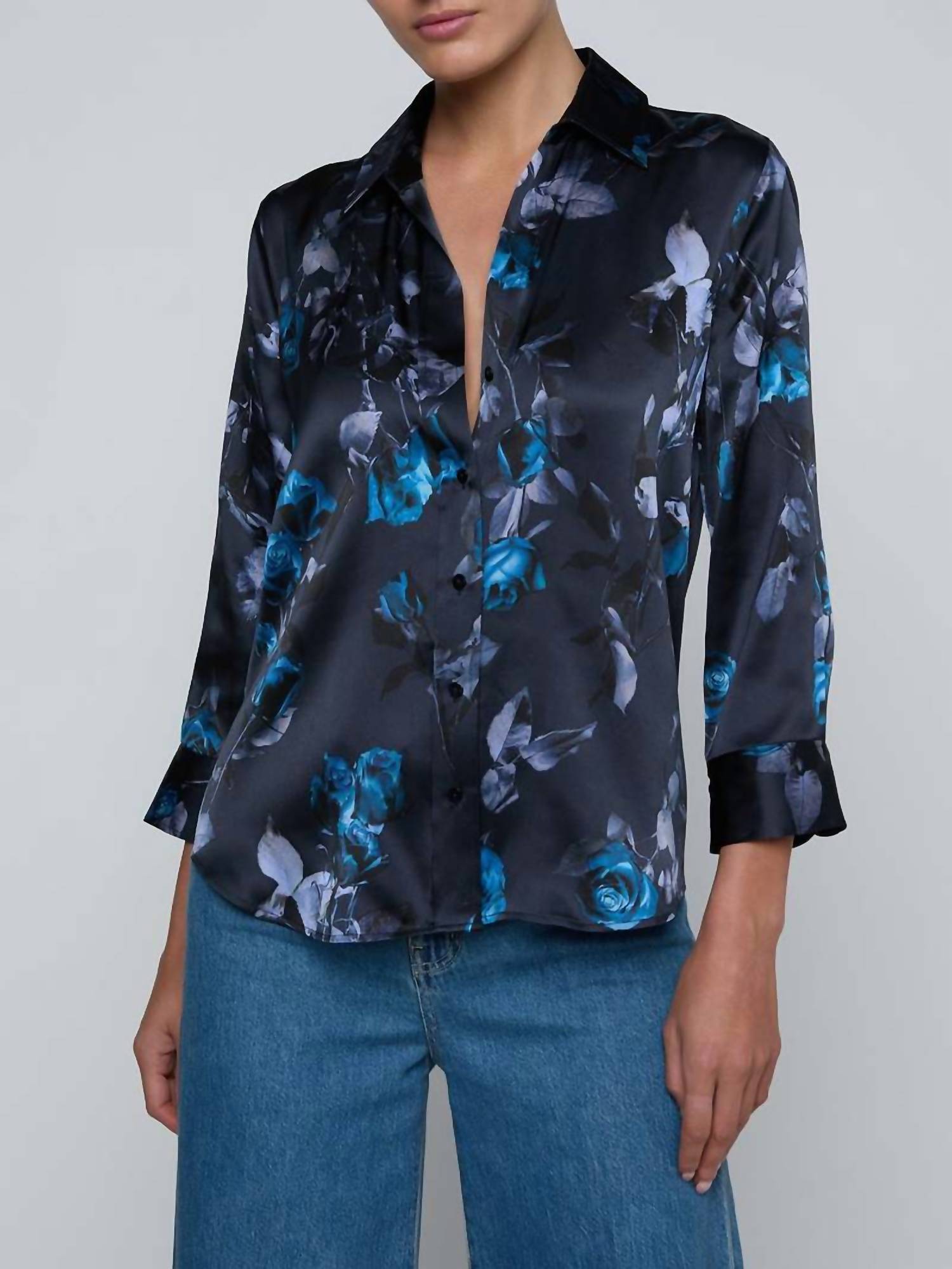 L'Agence - Dani 3/4 Sleeve Blouse