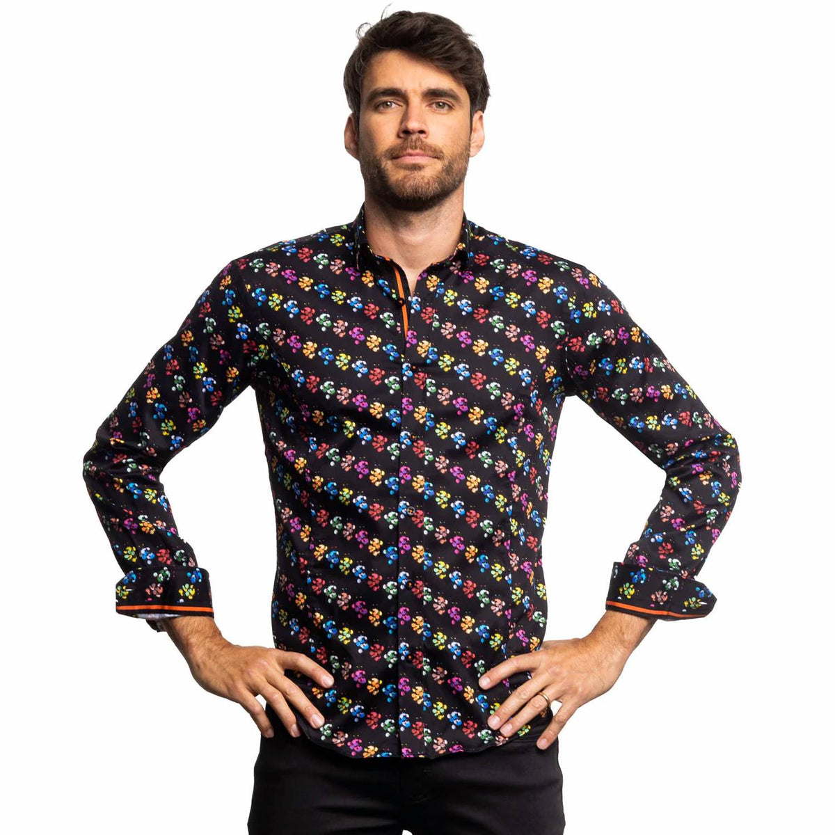 Eight X - Broadcast In Color Button Down Shirt