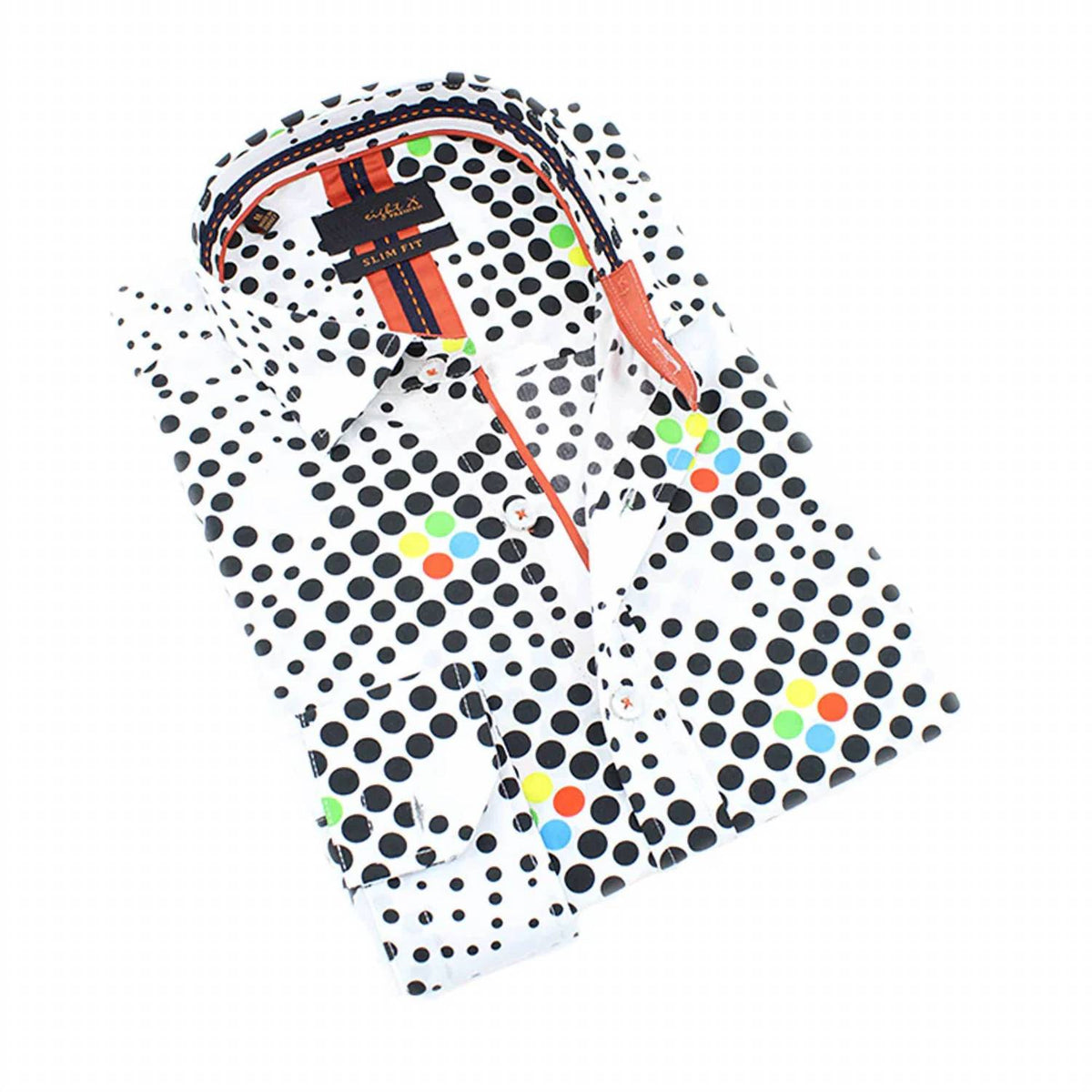 Eight X - Colorful Dot Design Button Down Shirt