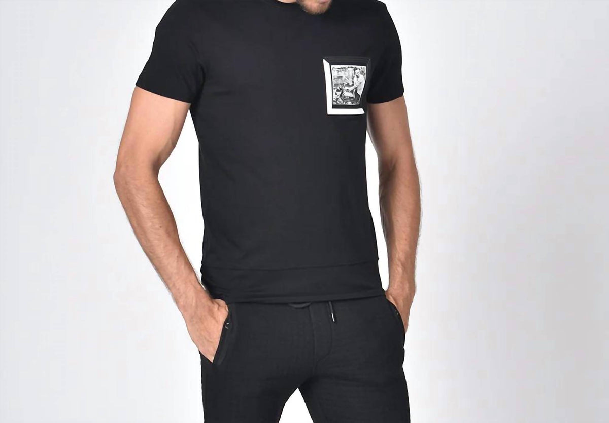 Eight X - Crew Neck With Silicone Biker Patch T-Shirt