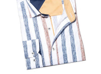 Eight X - Cross Hatch Striped Button Down Shirt