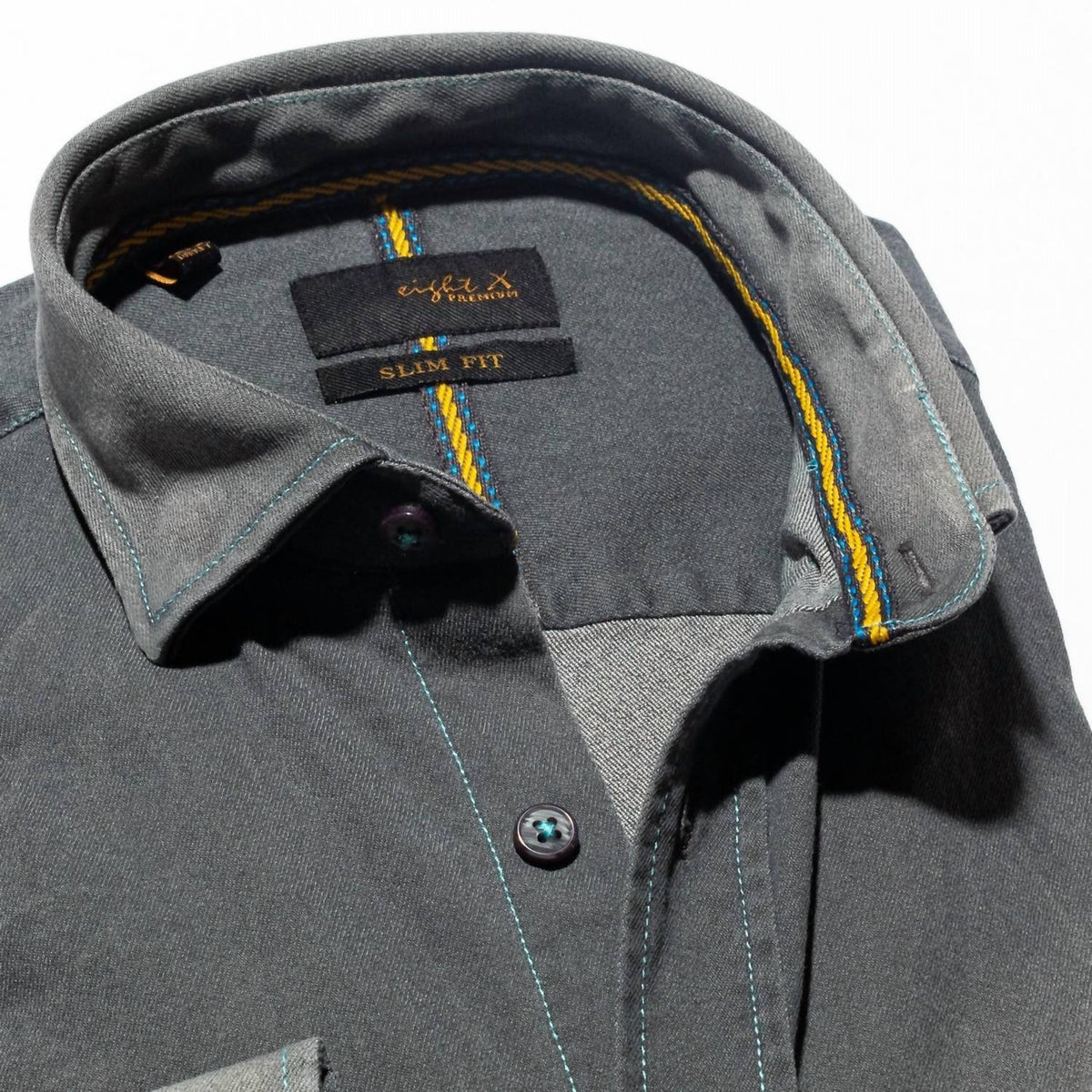 Eight X - Denim Stretch Button Down Shirt