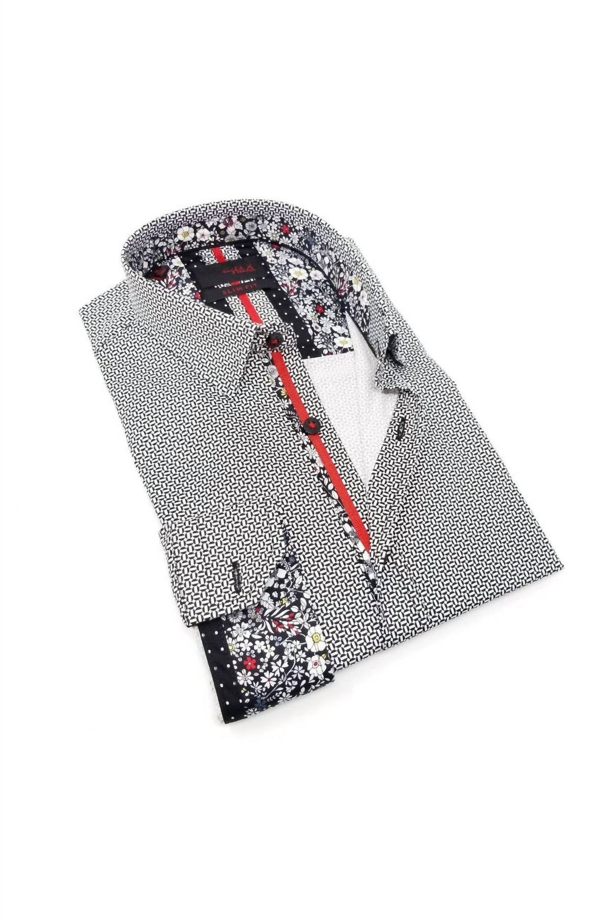Eight X - Design Button Down Shirt With Trim