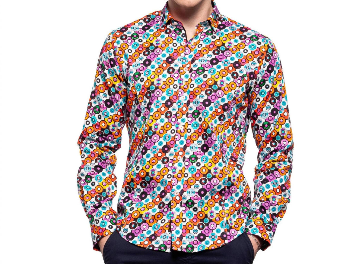 Eight X - Disc Man Button Down Shirt