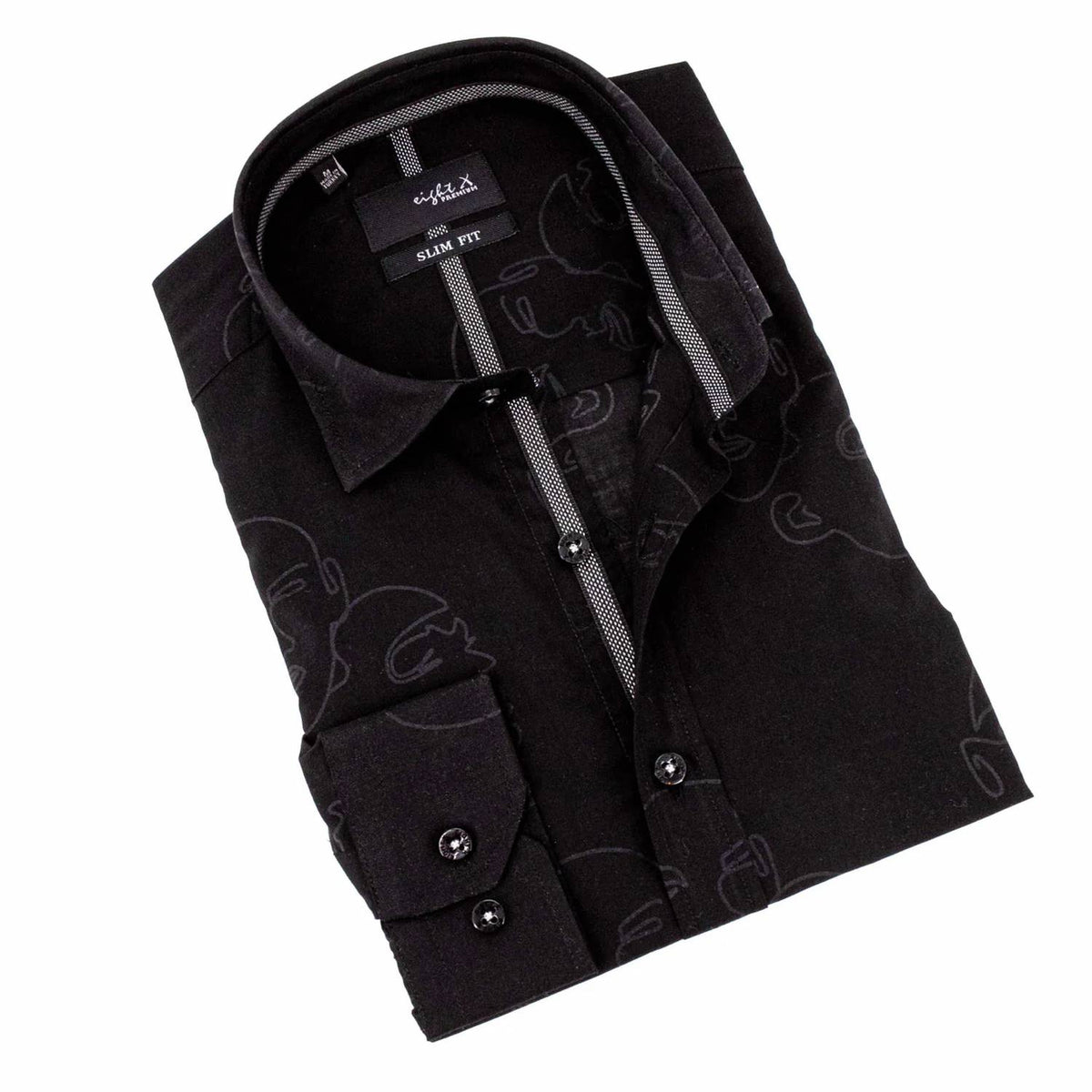 Eight X - Faces Button Down Shirt