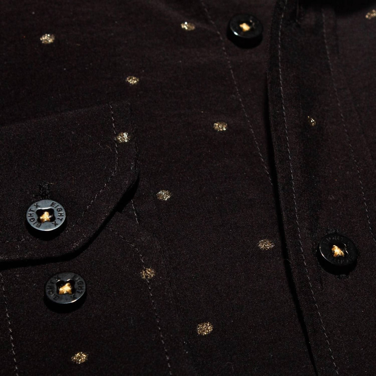 Eight X - Gold Sparkle Button Down Shirt